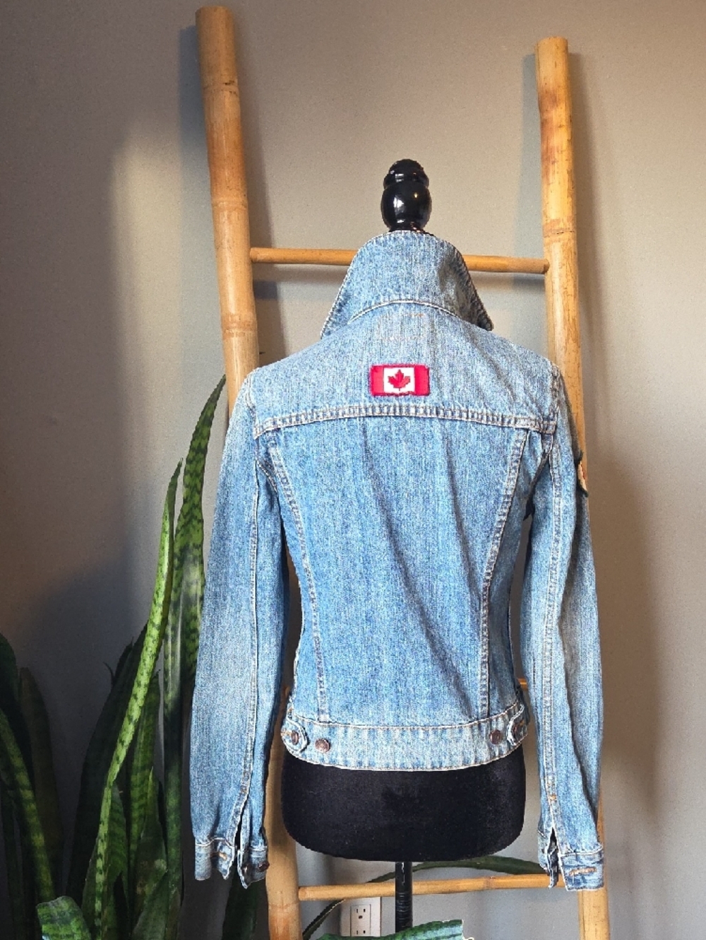 HBC Olympic Embroidered Patch Denim Jacket - Picture 5 of 6